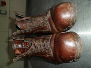 Super gut erhaltene antike echt Leder Schuhe in Thüringen 