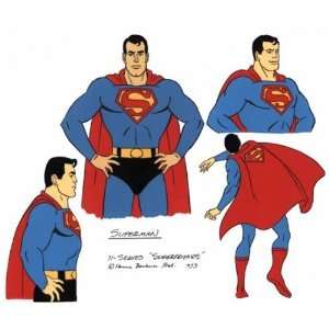  Superman Poses Hanna Barbera Model Cel from Superfriends 