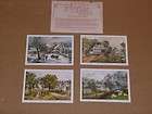 Currier & Ives Lithographs American Homestead Set of 4