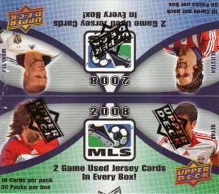 2008 Upper Deck MLS Major League Soccer Box  