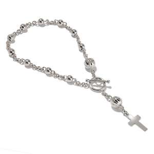 Michael Anthony Jewelry® Rosary Bead Sterling Silver 8 Bracelet at 
