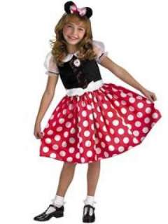 Childrens Minnie Mouse costume, includes dress, Sash, Minnie Mouse 