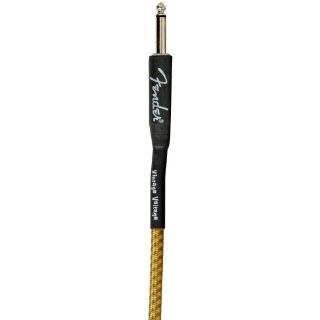   18 Ft. Vintage Voltage Guitar Cable, Black/Silver Musical Instruments