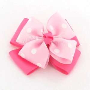  Magenta with White Polka Dot / Toddler/Girl/Teenager Bow 