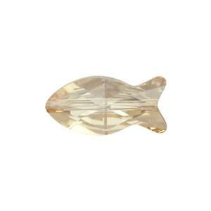  5727 14mm Fish Bead Crystal Golden Shadow Arts, Crafts 