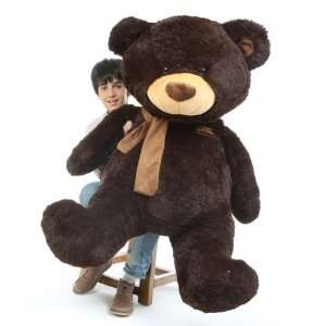 Almond Shags Jumbo Chocolate Brown Plush Teddy Bear 52in  Toys 