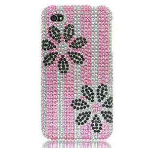  APPLE IPHONE 4 FULL DIAMOND PROTECTOR CASE   PINK AND 