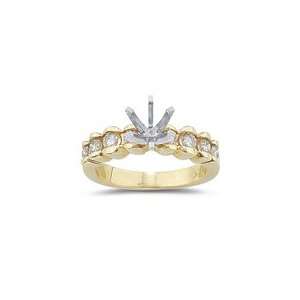    0.43 Cts Diamond Ring Setting in 14K Two Tone Gold 7.5 Jewelry