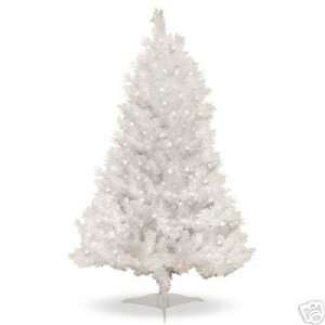  Pre Lit Clear White Indiana Spruce Artificial Christmas Tree Home