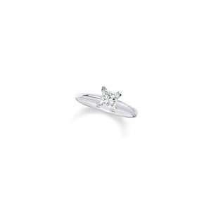 ZALES Princess Cut Diamond Solitaire Engagement Ring in 18K White Gold 