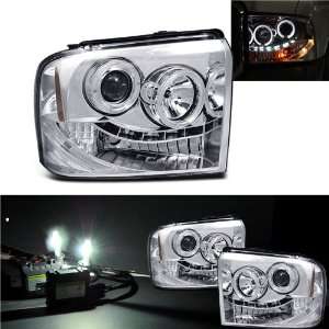   05 07 Ford F250 F350 Halo LED Projector Head Lights Lamps Automotive