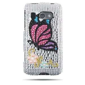 HTC 7 Surround Full Diamond Graphic Case   Monarch Butterfly (Free 