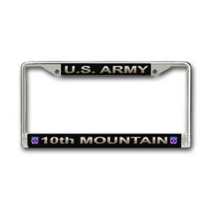  US Army 10th Mountain Division License Plate Frame 