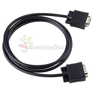 Ft 5 SVGA 15 Pin Super VGA Monitor Cable Cord Male to Male For PC 