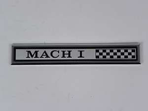 1969 1970 Ford Mustang MACH 1 Dash Panel Emblem  