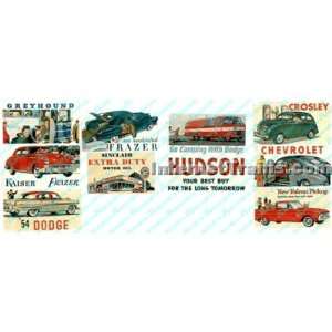  JL Innovative N Scale Vintage Automobile Billboard Signs 