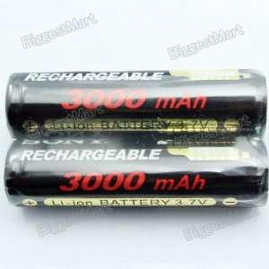   18650 3000mAh Rechargeable Li ion 3.7V Protected Batteries