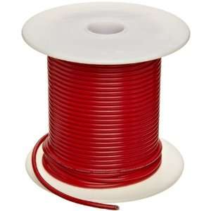 UL1015 Commercial Copper Wire, Bright, Red, 18 AWG, 0.0403 Diameter 