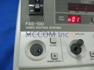 Sony FXE 100 A/B Roll Editor, switcher, audio mixer  
