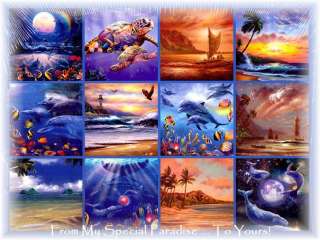 2012 HAWAIIAN Steve Sundram DOLPHINS CALENDAR TURTLES  