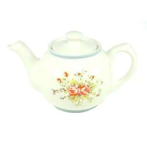    Cath Kidston Blue Banded Sprig 2 Cup Teapot