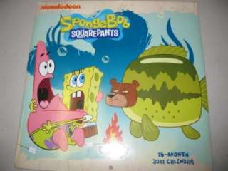 NEW 2011 Calendar Spongebob 16 Month Calendar  
