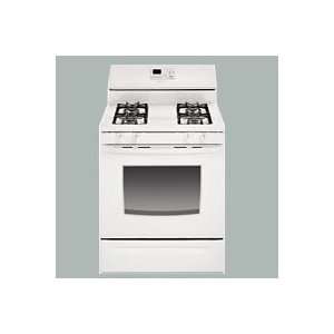  White 30 inch Gas Range with Super Capacity 4.65 Cu. Ft 