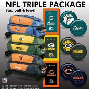  NFL Bowling Ball/Triple Roller Bag/Towel Package  12 Teams 