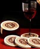   monogram coasters with walnut holder an elegant way to personalize