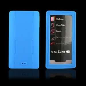  For Microsoft Zune HD Silicone Case Rubber Skin Blue Cell 