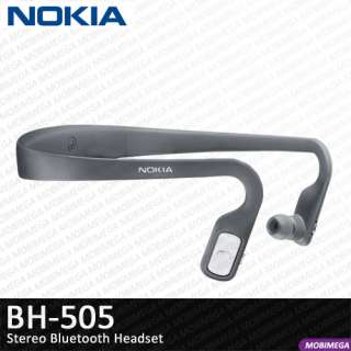   BH 505 Stereo A2DP Music Bluetooth Headset Earphone   Black  