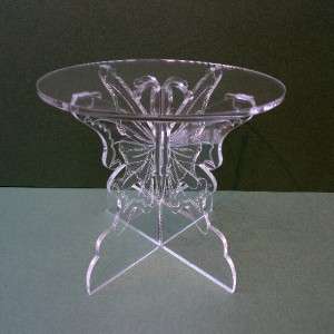 BUTTERFLY ACRYLIC WEDDING PARTY CAKE DISPLAY STAND (C)  