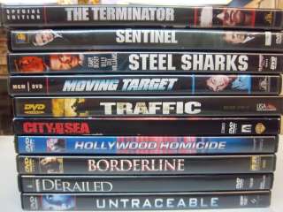 Lot of 10 Action DVDS Near Mint condition  