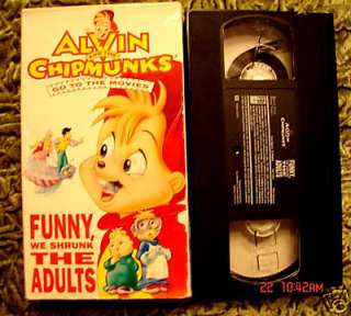   and the Chipmunks Funny, We Shrunk The Adults VHS 717951462039  