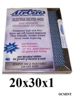   AIR CARE ELECTRA SILVER ANTI MICROBIAL ELECTROSTATIC AIR FILTER  