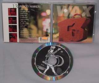 CD WAX 13 Unlucky Numbers MINT  