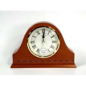  Seiko Table Clock Wood with Inlet   Very Nice Gift