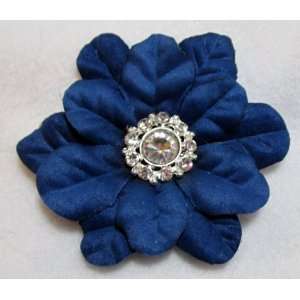  NEW Navy Blue Flower Hair Clip and Pin, Limited. Beauty