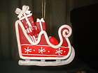 Claydough Santa Claus Sleigh with Presents Christmas Tree Ornament