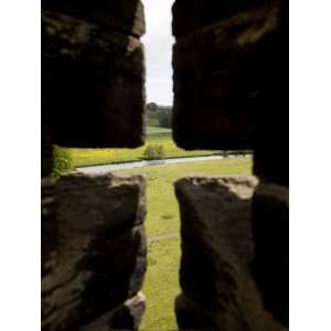  River Aln Seen Through Arrow Slit of Walls of Alnwick 