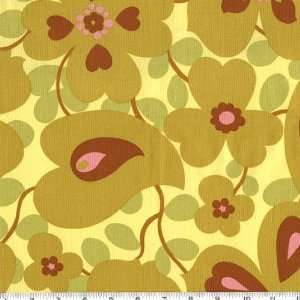 Amy Butler Lotus Morning Glory Mustard Fabric By The Yard amy_butler 