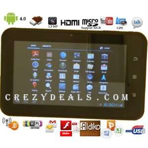  7inch Android 4.0 Tablet PC Allwinner A10 1.2ghz, Multi 