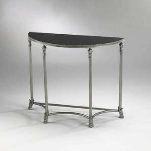   01583 Luis Console Table, Antique Silver Finish