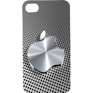 Black Silicone Rubber Case Custom Designed Metal Apple Logo iPhone 