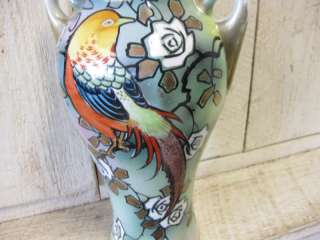 Royal Nippon Old Art Deco Pottery Bird Parrot Vase  