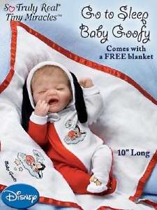 Ashton Drake 10 Disney Baby Goofy So Truly Real Vinyl Baby Boy Doll 