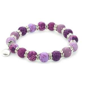   Bracelet   Crystal   Lilac * Viva Bead New Clay Artisan Home