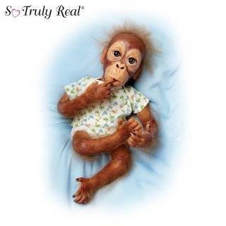 Lifelike Baby Orangutan Doll Baby Pongo by Ashton Drake