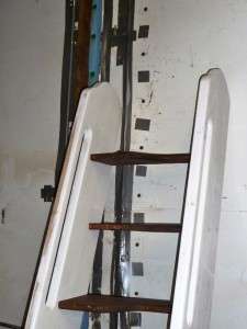 Ships Ladder With Samba Treads Wood Loft Attic Access Space Saving 