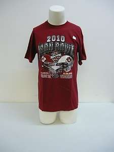 2010 Iron Bowl Alabama VS Auburn tshirt Red pro edge XL  